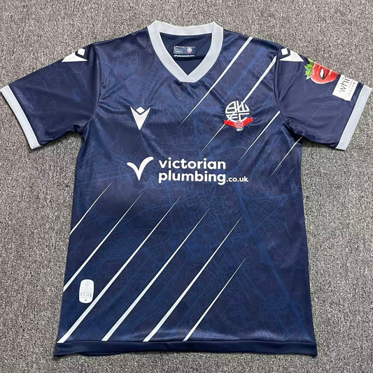 Jersey 2025/26 Bolton Wanderers Visitante Manga corta Versión Fan