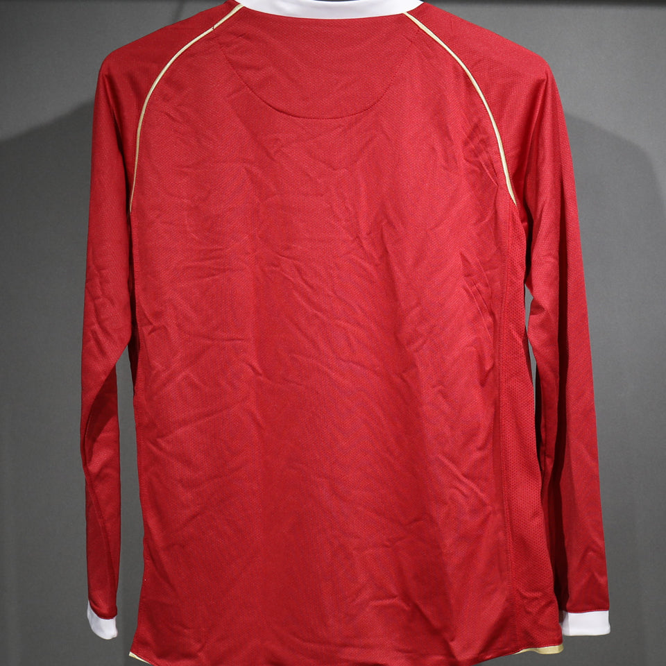 Jersey 2006/07 Manchester United Local Manga larga Versión Jugador Retro