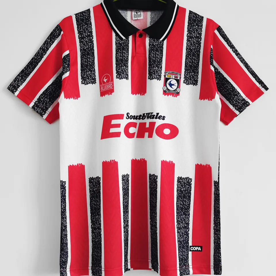 Jersey 1990 Cardiff City Especial Manga corta Versión Fan Retro