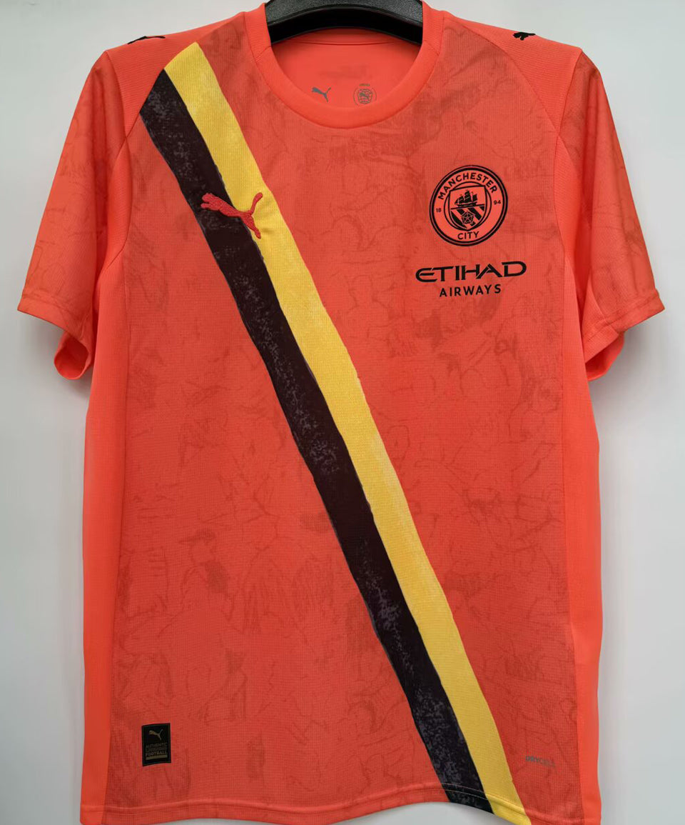 Jersey 2025/26 Manchester City Tercero Manga corta Versión Fan