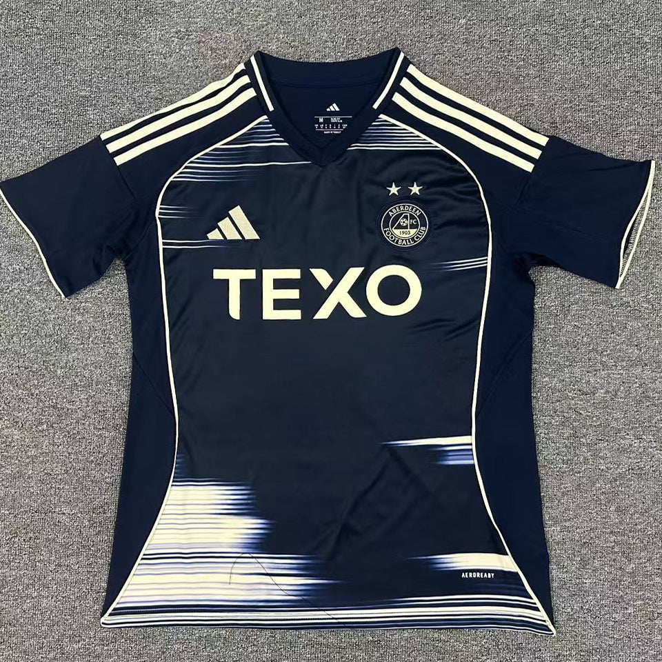 Jersey 2025/26 Aberdeen Visitante Manga corta Versión Fan