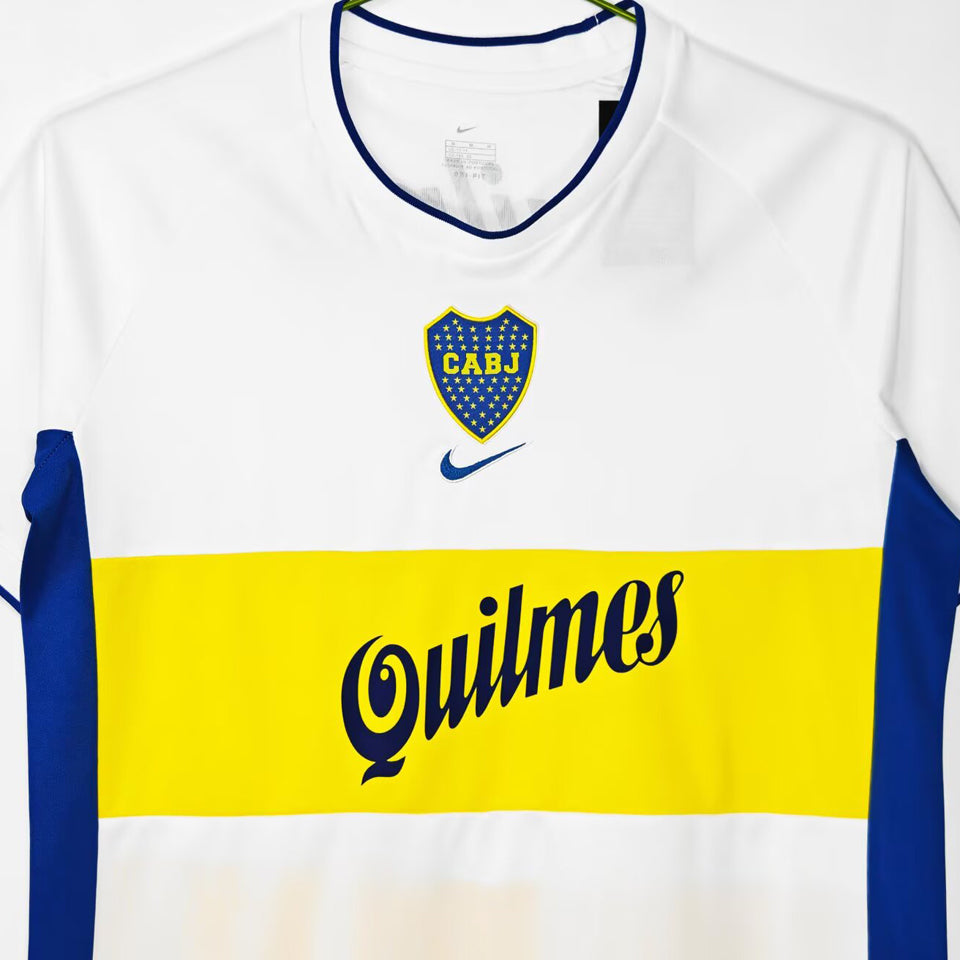 jersey 2001/2002 boca visitante manga corta versión fan retro
