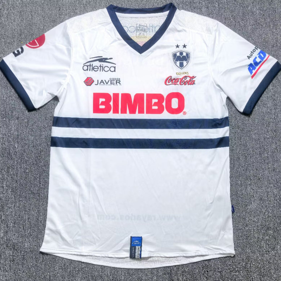 jersey 2005/2006 monterrey visitante manga corta versión fan retro