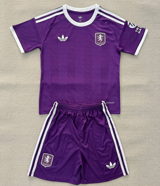 Jersey 2025/26 Aston Villa Portero Manga corta Niño