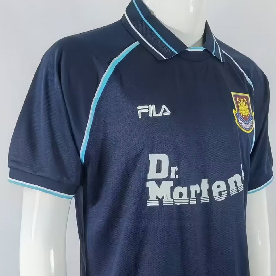 jersey 1999 west ham tercero manga corta versión fan retro