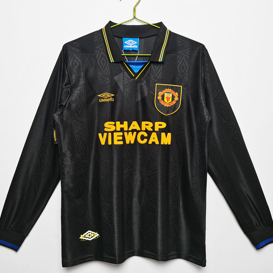 Jersey 1993/94 Manchester United Visitante Manga larga Versión Fan Retro