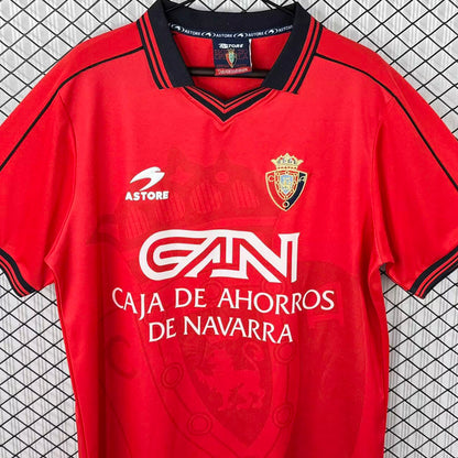 Jersey 1998/1999 Osasuna Local Manga corta Versión Fan Retro