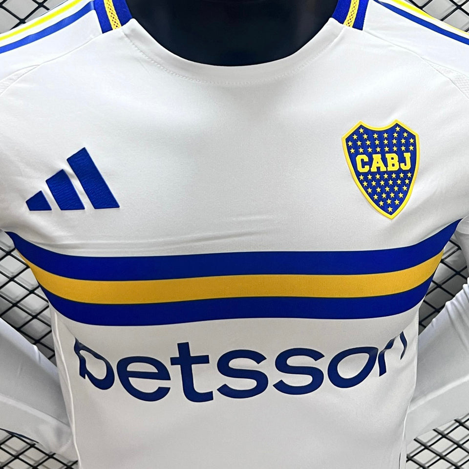 Jersey 2024/25 Boca Visitante Manga larga Versión Jugador