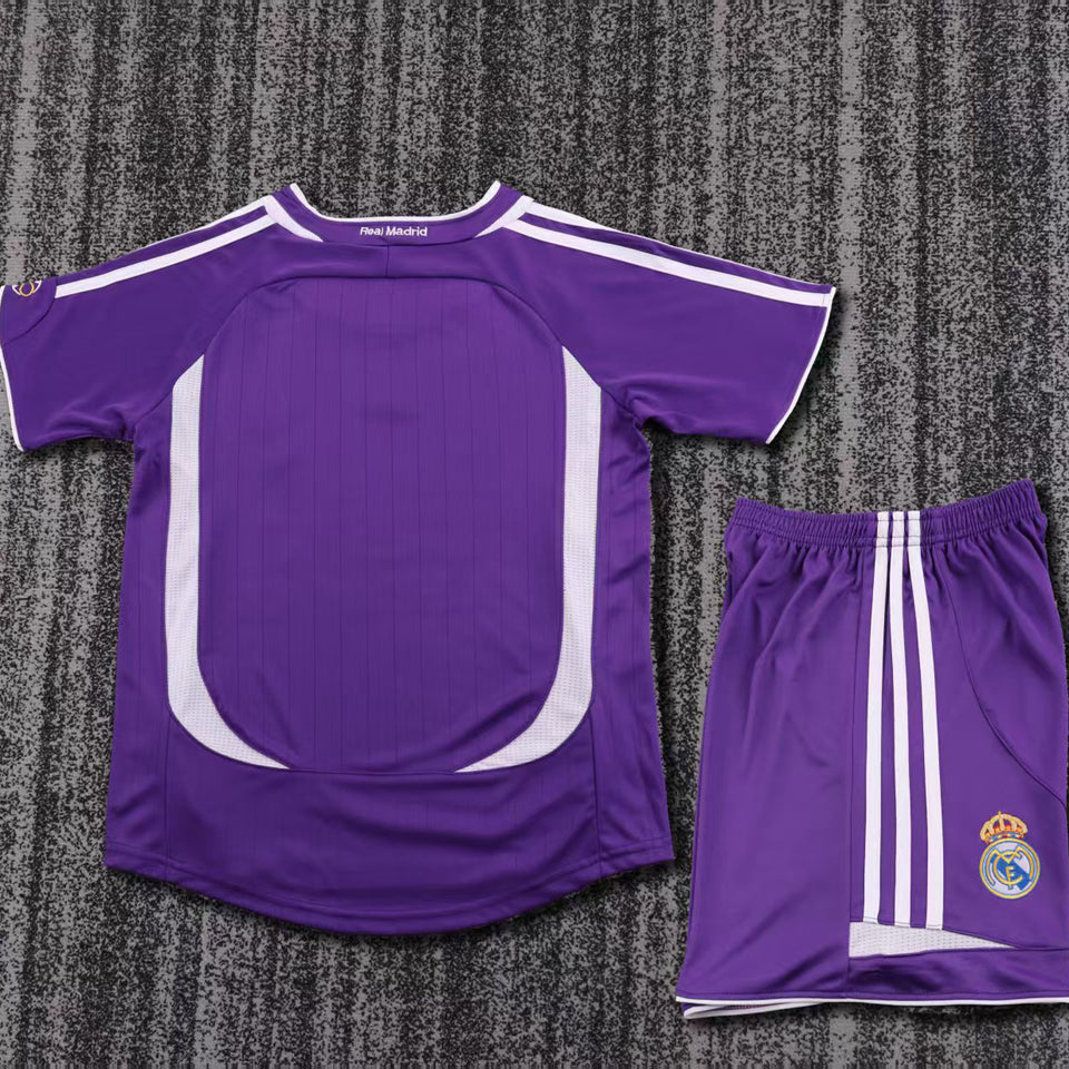 jersey 2006/2007 real madrid visitante manga corta niño retro