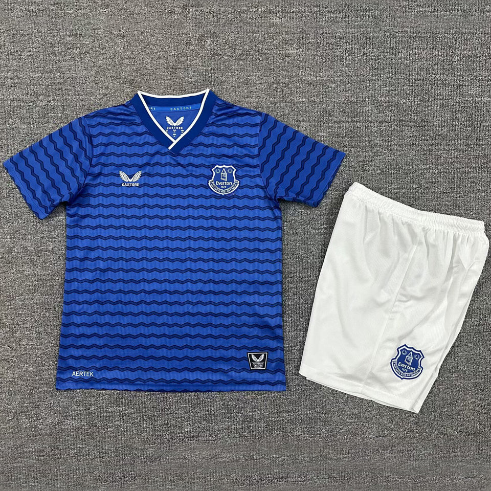 Jersey 2025/26 Everton Local Manga corta Niño