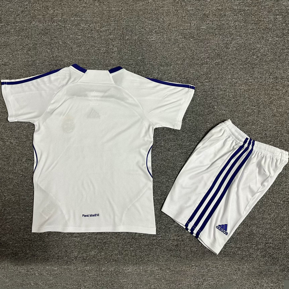 jersey 2007/08 real madrid local manga corta niño retro