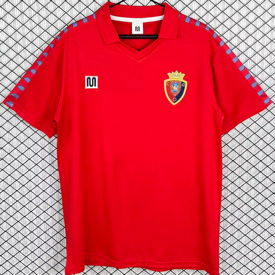 jersey 1983 osasuna local manga corta versión fan retro