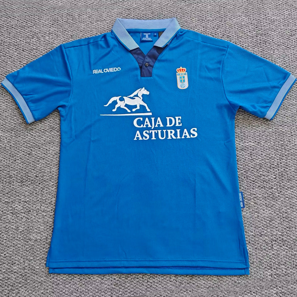 jersey 1996/1997 real oviedo local manga corta versión fan retro