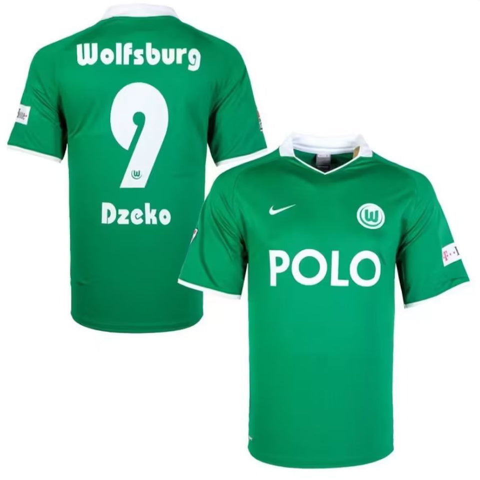 jersey 2008/09 wolfsburg local manga corta versión fan retro