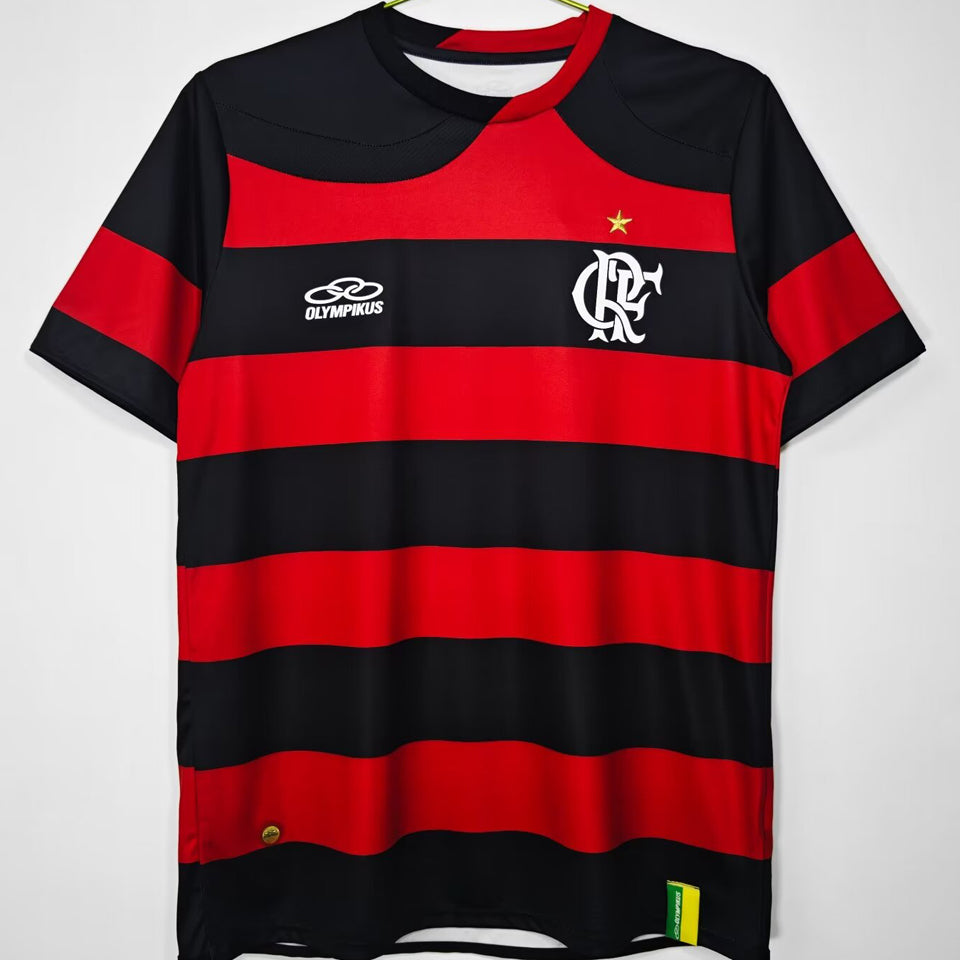 jersey 2009/10 flamengo local manga corta versión fan retro