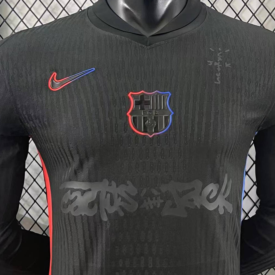 Jersey 2024/25 Barcelona Visitante Manga larga Versión Jugador