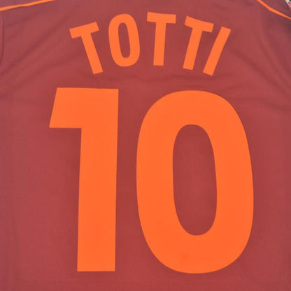 Jersey 1998/99 Roma Local Manga corta Versión Fan Retro