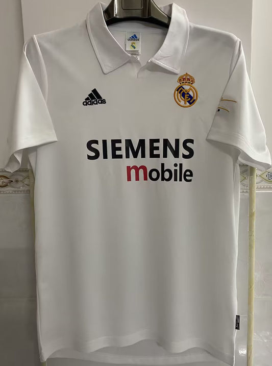 Jersey 2002/03 Real Madrid Local Manga corta Versión Fan Retro