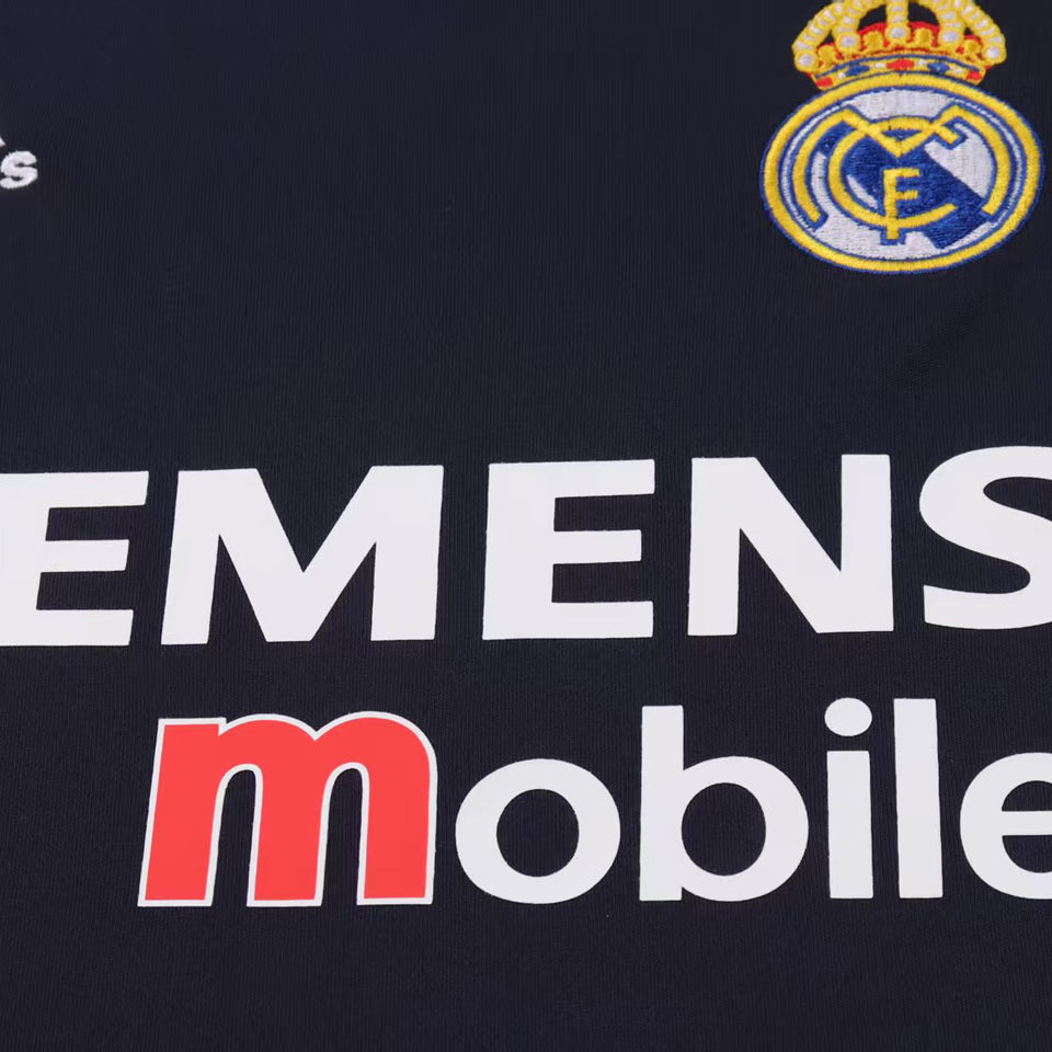 jersey 2004/05 real madrid visitante manga corta niño retro