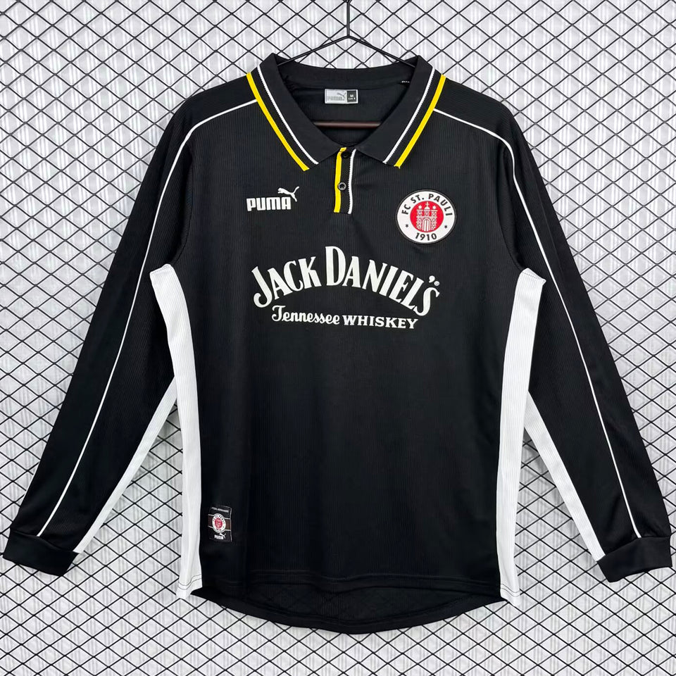 jersey 1999/2000 st pauli visitante manga larga versión fan retro