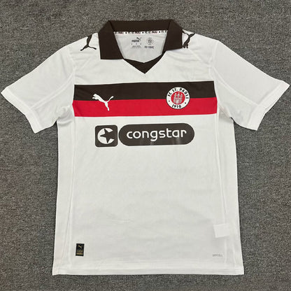Jersey 2025/26 ST Pauli Visitante Manga corta Versión Fan