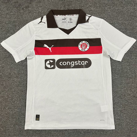 Jersey 2025/26 ST Pauli Visitante Manga corta Versión Fan
