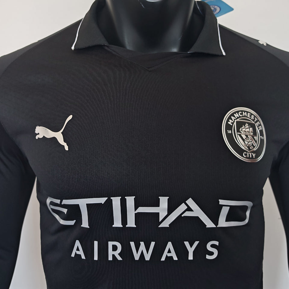 Jersey 2025/26 Manchester City Visitante Manga larga Versión Jugador