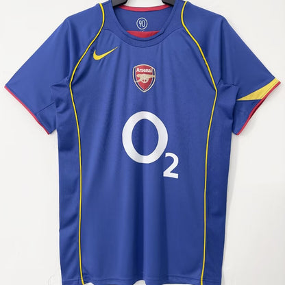 Jersey 2004/05 Arsenal Visitante Manga corta Versión Fan Retro