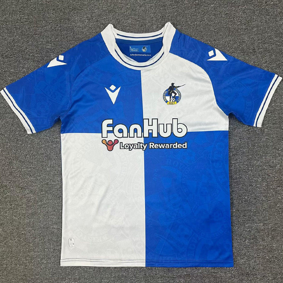 Jersey 2025/26 Bristol Rovers Local Manga corta Versión Fan