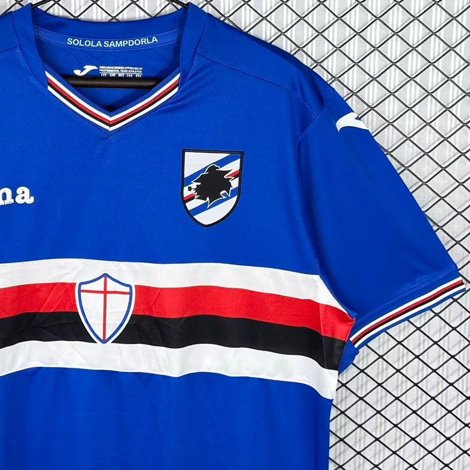 jersey 2016/17 sampdoria local manga corta versión fan retro