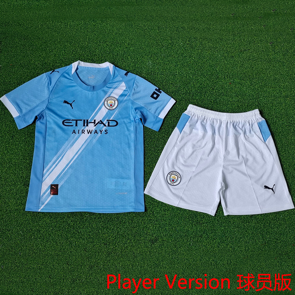 Jersey 2025/26 Manchester City Local Manga corta Versión Jugador