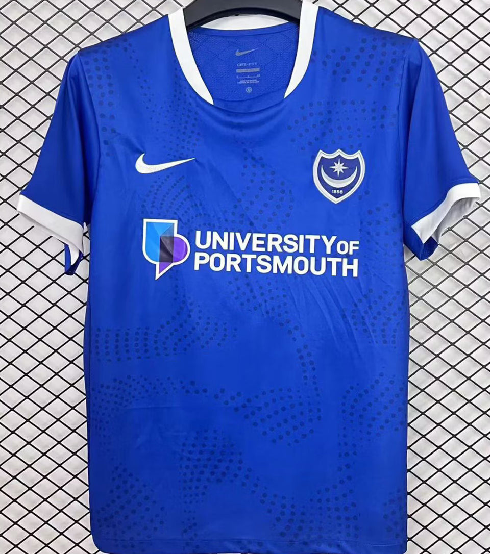 jersey 2025/26 portsmouth local manga corta versión fan