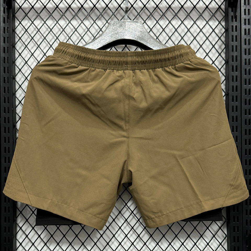 2025/26 ua casual double layer especial versión fan shorts/ pantalones