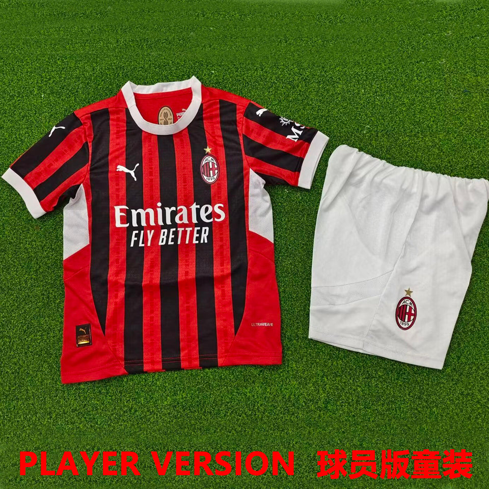 Jersey 2024/25 AC Milan Local Manga corta Versión Jugador