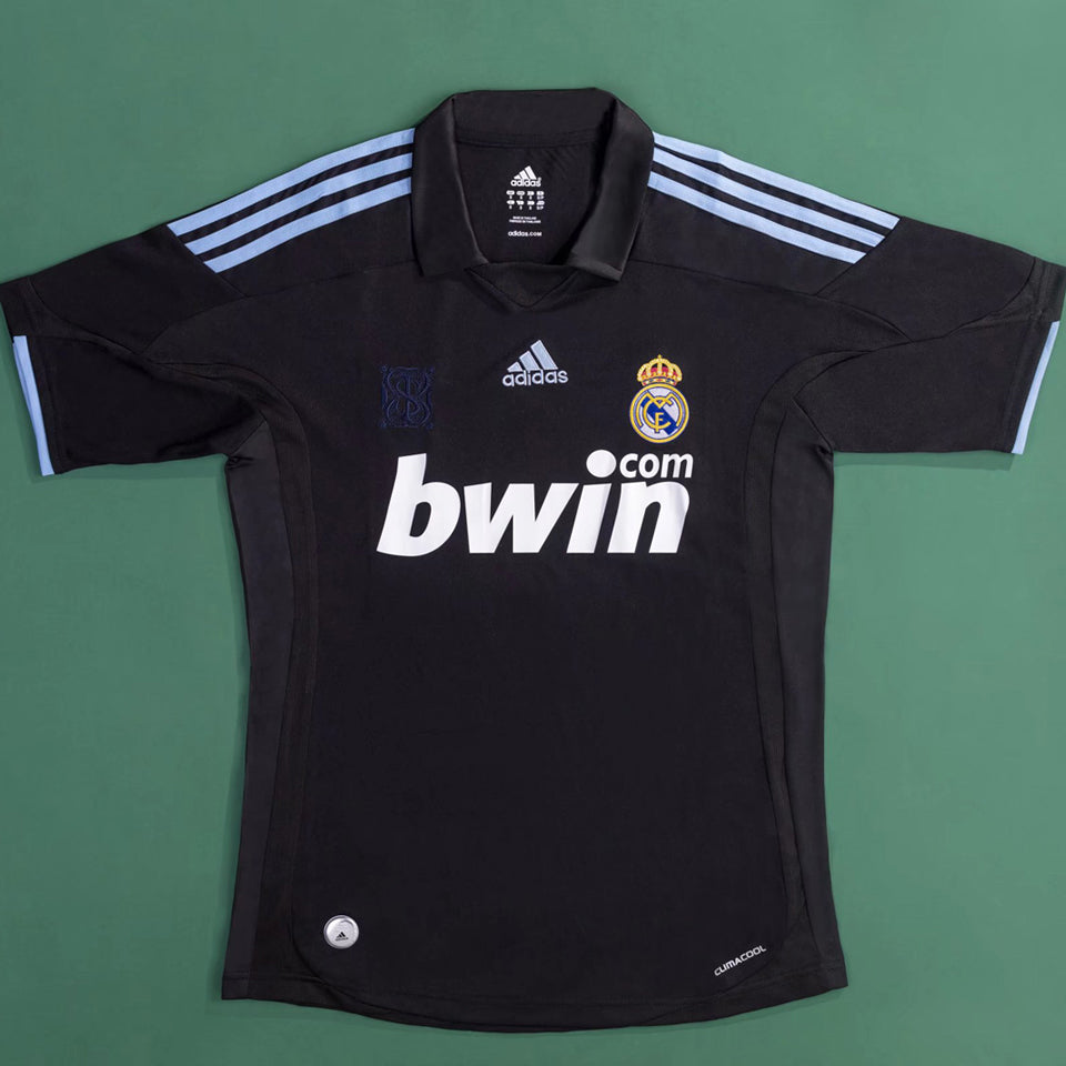 jersey 2009/10 real madrid visitante manga corta versión fan retro