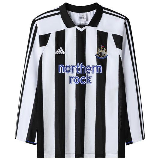 Jersey 2003/05 Newcastle Local Manga larga Versión Fan Retro
