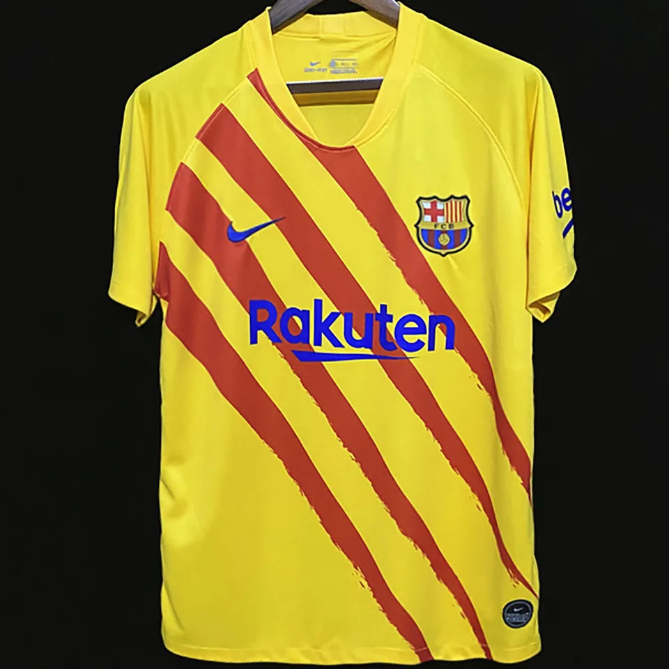 Jersey 2019/20 Barcelona Visitante Manga corta Versión Fan Retro