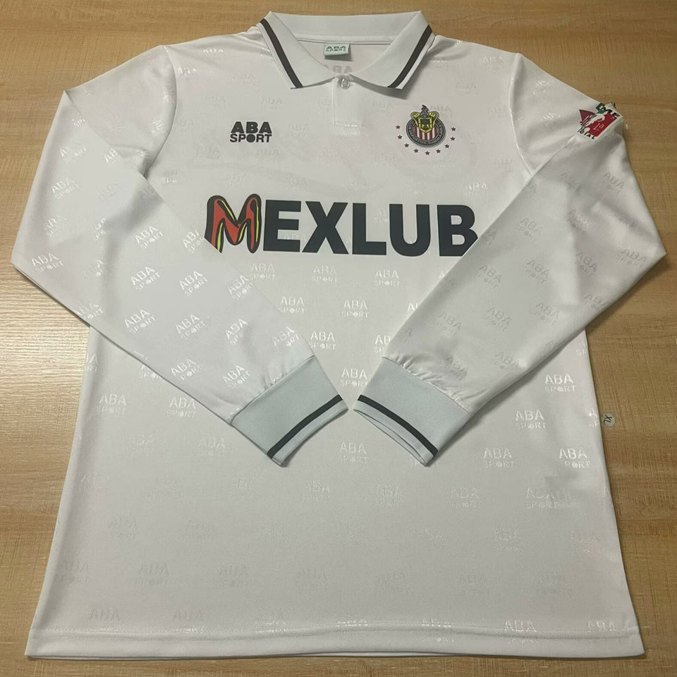 jersey 1994/95 chivas visitante manga larga versión fan retro