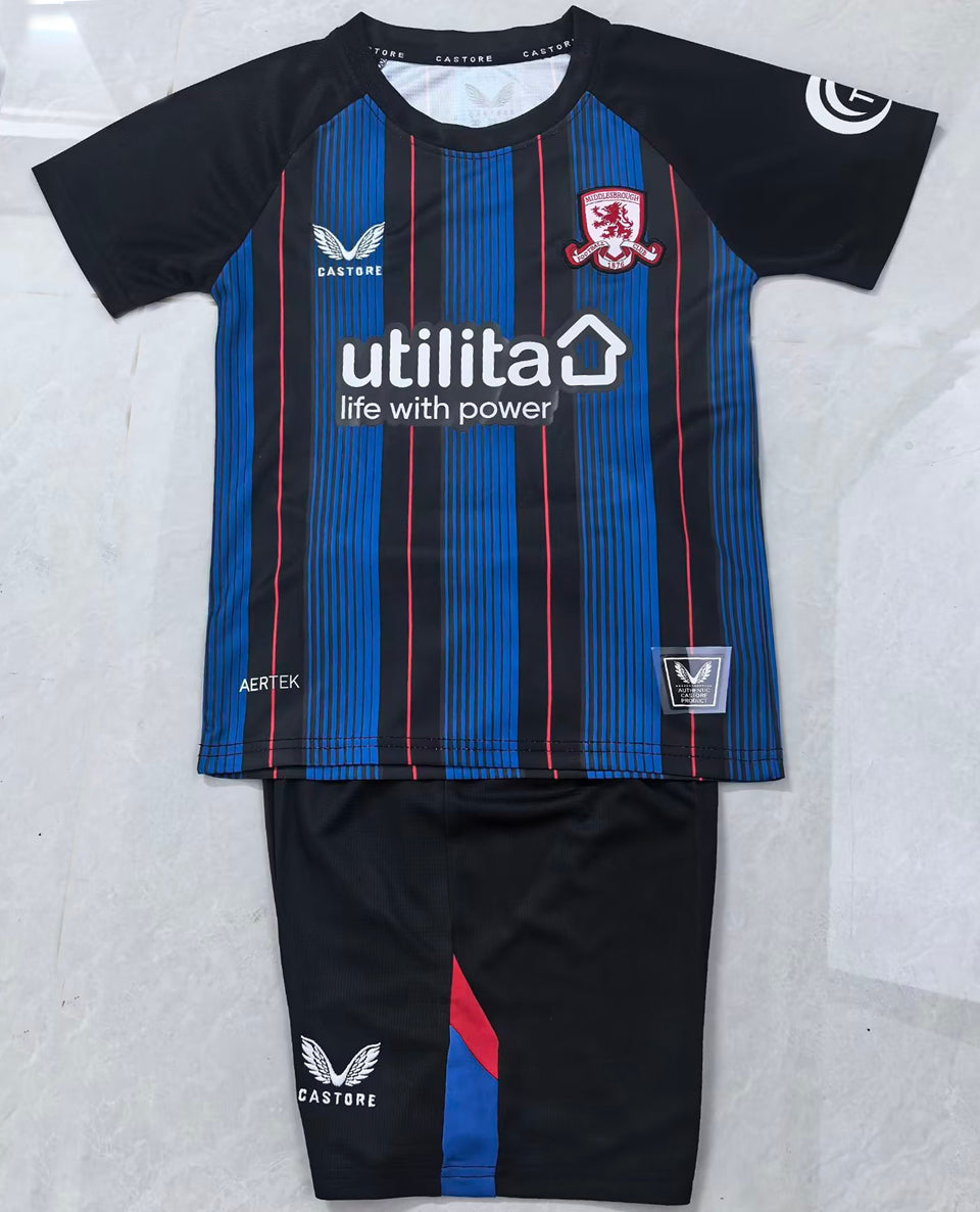 Jersey 2025/26 Middlesbrough Visitante Manga corta Niño