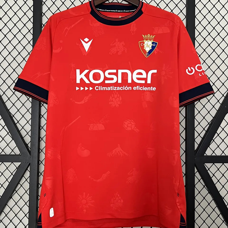 Jersey 2024/25 Osasuna Local Manga corta Versión Fan