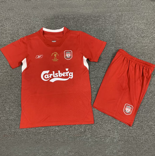 Jersey 2004/05 Liverpool Local Manga corta Niño Retro