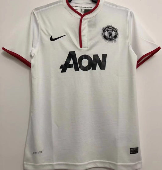 Jersey 2013/14 Manchester United Visitante Manga corta Versión Fan Retro