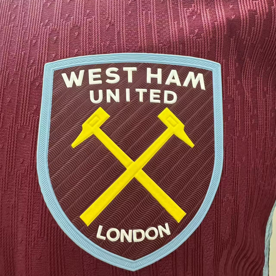 jersey 2025/26 west ham local manga corta versión jugador