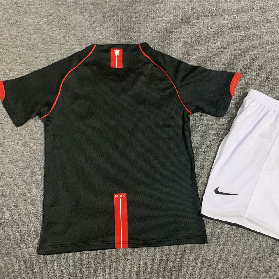 Jersey 2007/08 Manchester United Visitante Manga corta Niño Retro