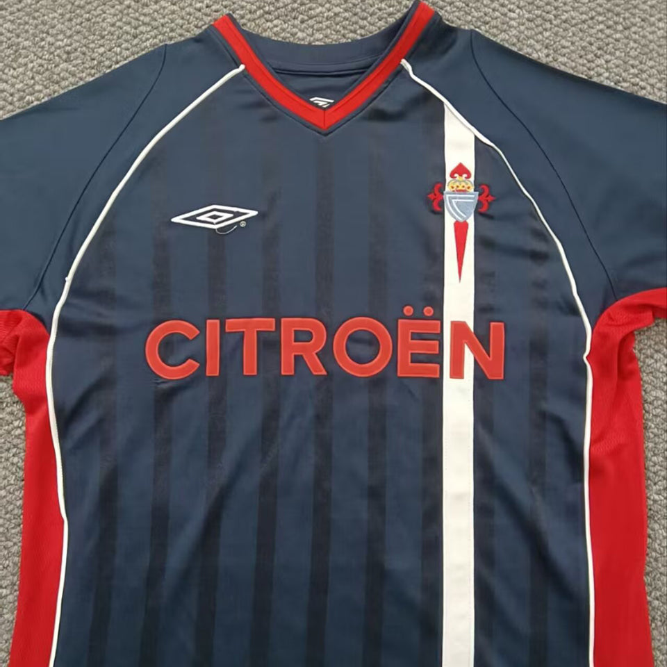 jersey 2001/2003 celta visitante manga corta versión fan retro
