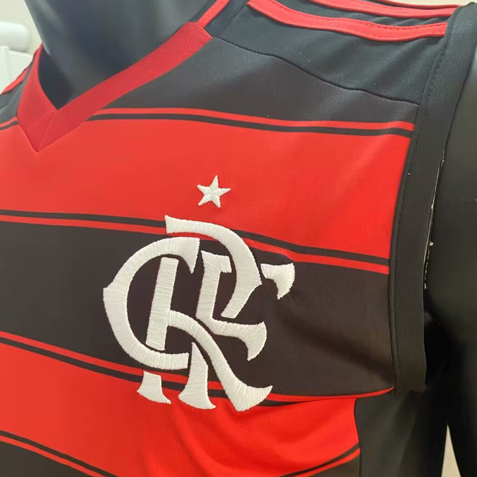 jersey 2025/26 flamengo local manga corta versión fan