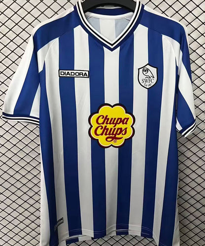 Jersey 2001/2003 Sheffield Wednesday Local Manga corta Versión Fan Retro