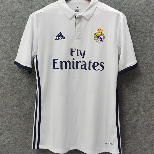 Jersey 2016/17 Real Madrid Local Manga corta Versión Fan Retro