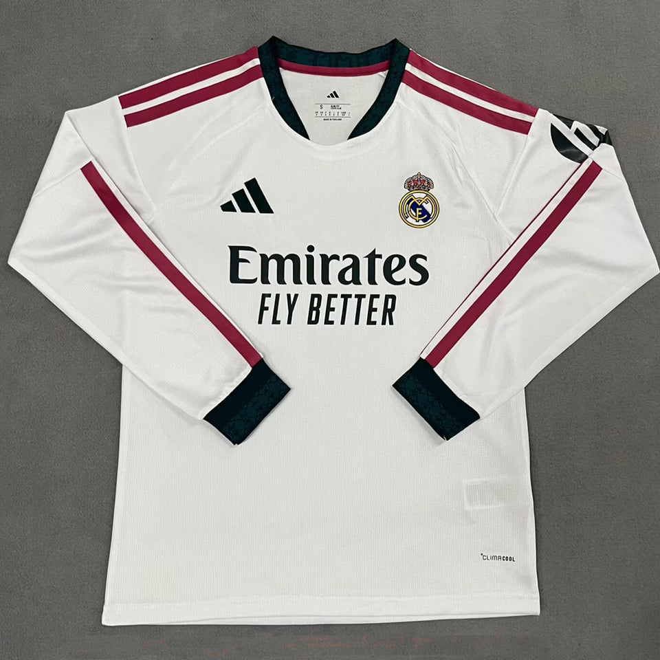 jersey 2026/27 real madrid local manga larga versión fan