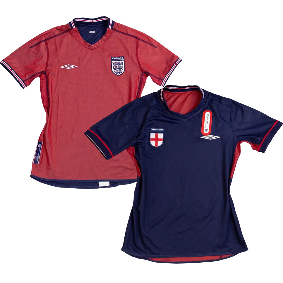2002 inglaterra visitante versión fan selecciones retro